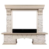 Портал каминный ROCKLAND LUX/ЧЕЛСИ ЛЮКС Бежевый дуб с золотой патиной