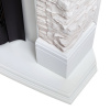 Каминокомплект ATHENA CORNER/АТЛАНТА УГЛ. GR Белый дуб с очагом Электроочаг SPARTA/СПАРТА 25.5